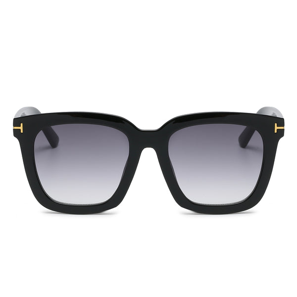 Fashion Sunglasses for Women and Men Square Full Rim Frame UV400 Gradient Lenses Eyewear - OOLVS OS9090